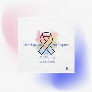 All-over print bandana "Rainbow slogan"