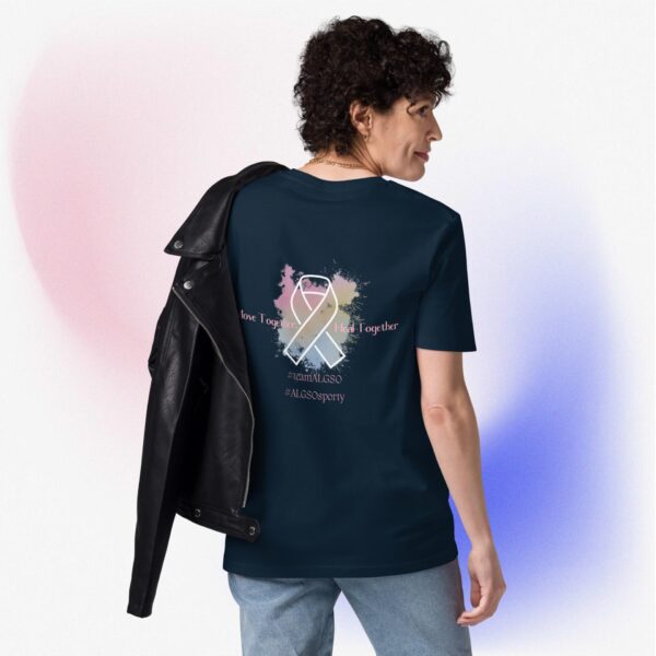 Unisex organic cotton t-shirt "In this Family" Navy - Image 2