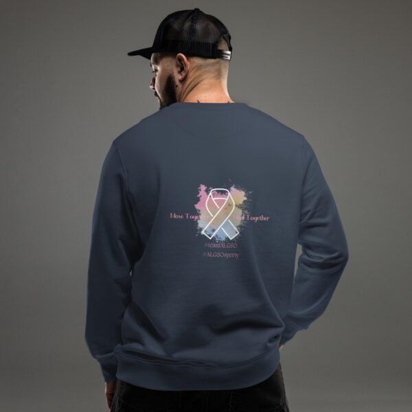 Unisex organic sweatshirt "In this Family" Navy - Image 2