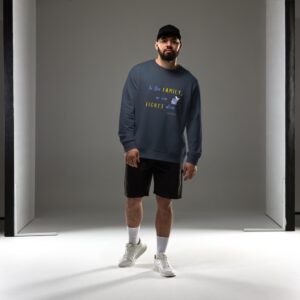 Unisex organic sweatshirt "In this Family" Navy