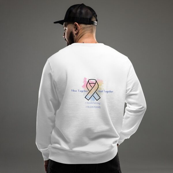 Unisex organic sweatshirt "In this Family" White - Image 2