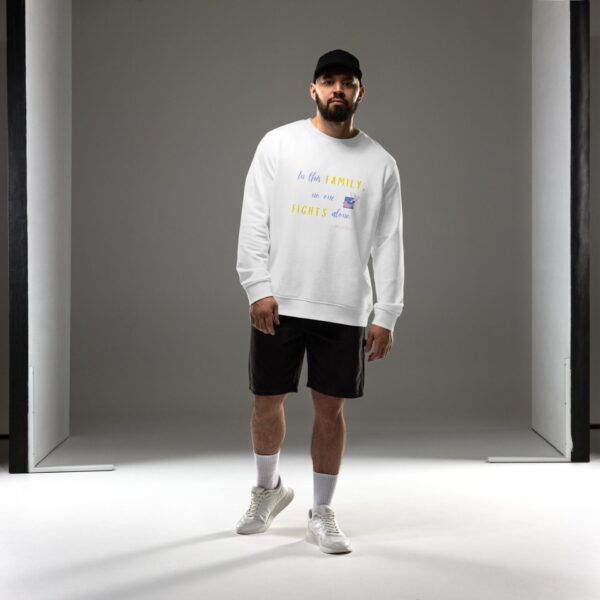 Unisex organic sweatshirt "In this Family" White