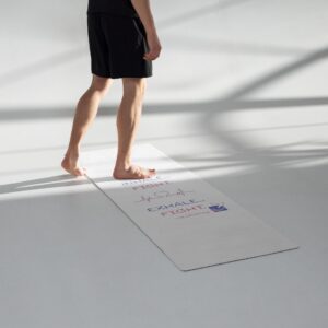 Yoga mat "Inhale. Exhale."
