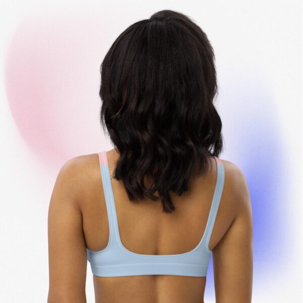 Recycled padded bikini top Two-Colour, Logo - Image 2
