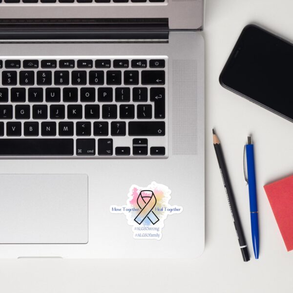 Bubble-free stickers Slogan & Rainbow Ribbon - multiple sizes possible