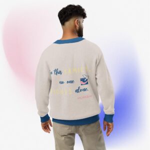 Knitted cardigan "In this family"
