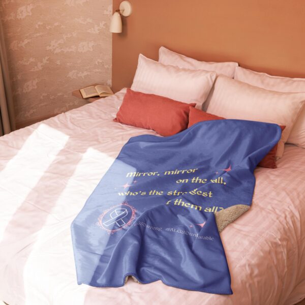 Sherpa blanket "Mirror Mirror" Blue - Image 2