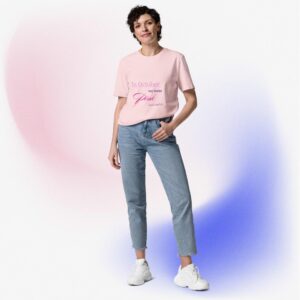 Unisex organic cotton t-shirt "In October, we wear Pink"